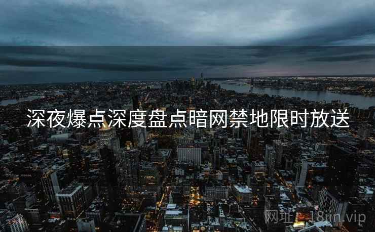 深夜爆点深度盘点暗网禁地限时放送  第2张