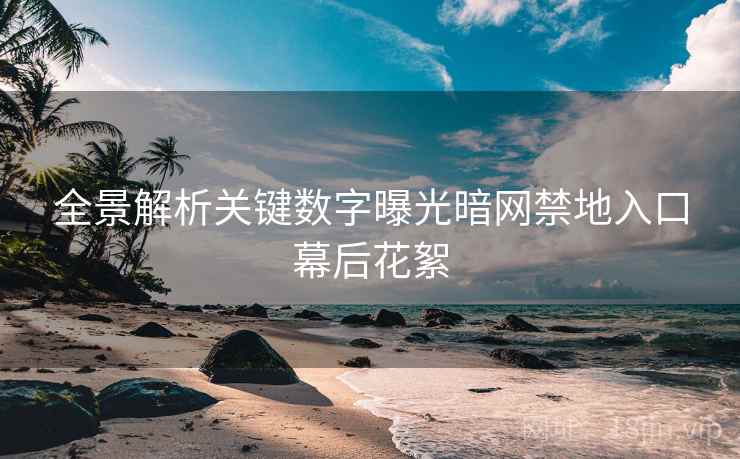 全景解析关键数字曝光暗网禁地入口幕后花絮