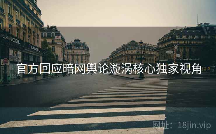 官方回应暗网舆论漩涡核心独家视角
