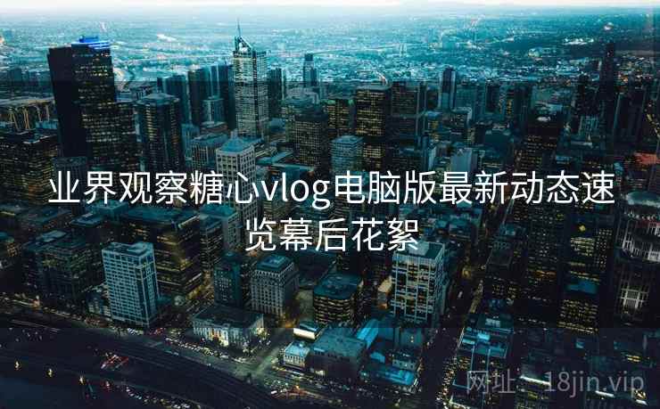 业界观察糖心vlog电脑版最新动态速览幕后花絮  第2张