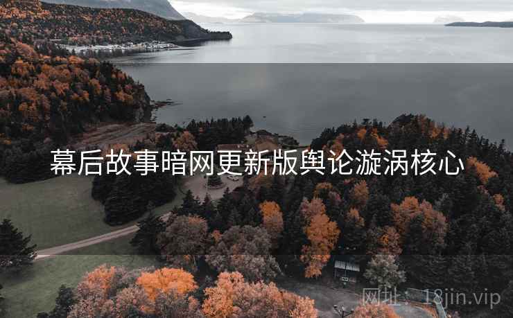 幕后故事暗网更新版舆论漩涡核心