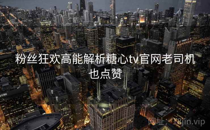 粉丝狂欢高能解析糖心tv官网老司机也点赞  第2张
