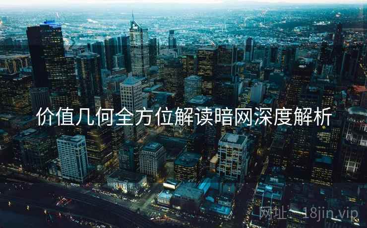 价值几何全方位解读暗网深度解析